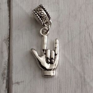 I LOVE YOU Charm Will FIT Pandora and other European Systems or Pen